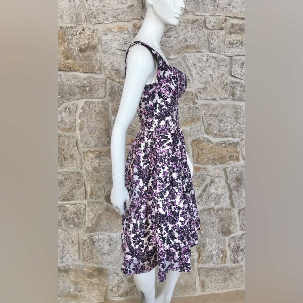 Gorgeous Vintage 1950s 50s Floral Bombshell Dress Full Skirt - Picture 12 of 16
